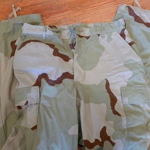 Desert Camo Combat Pattern Pants